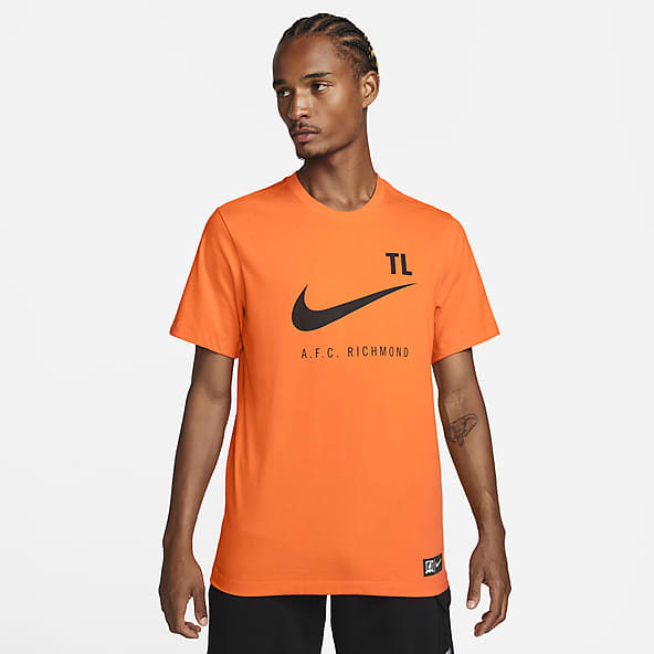 Bright orange nike shirt new arrivals